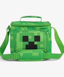 Minecraft Creeper Square Lunch Cooler Bag