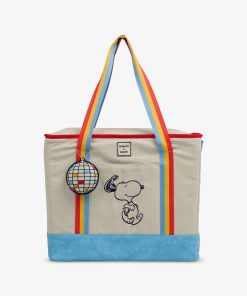 Snoopy Disco Party Dual Compartment Tote Cooler Bag