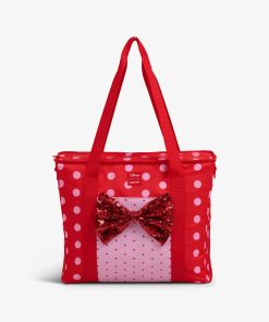 Disney Minnie Mouse Polka Dots Dual Compartment Tote Cooler Bag